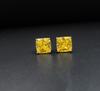 Jewelry Popular Yellow Diamond Stud Earrings Retro Earrings Elegant Stud Earrings Women'S Square