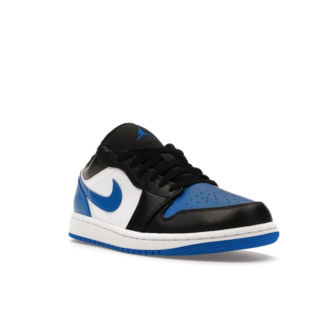 Air Jordan 1 Low Alternate Royal Toe Men Sneakers White Royal-Blue Black 553558-140