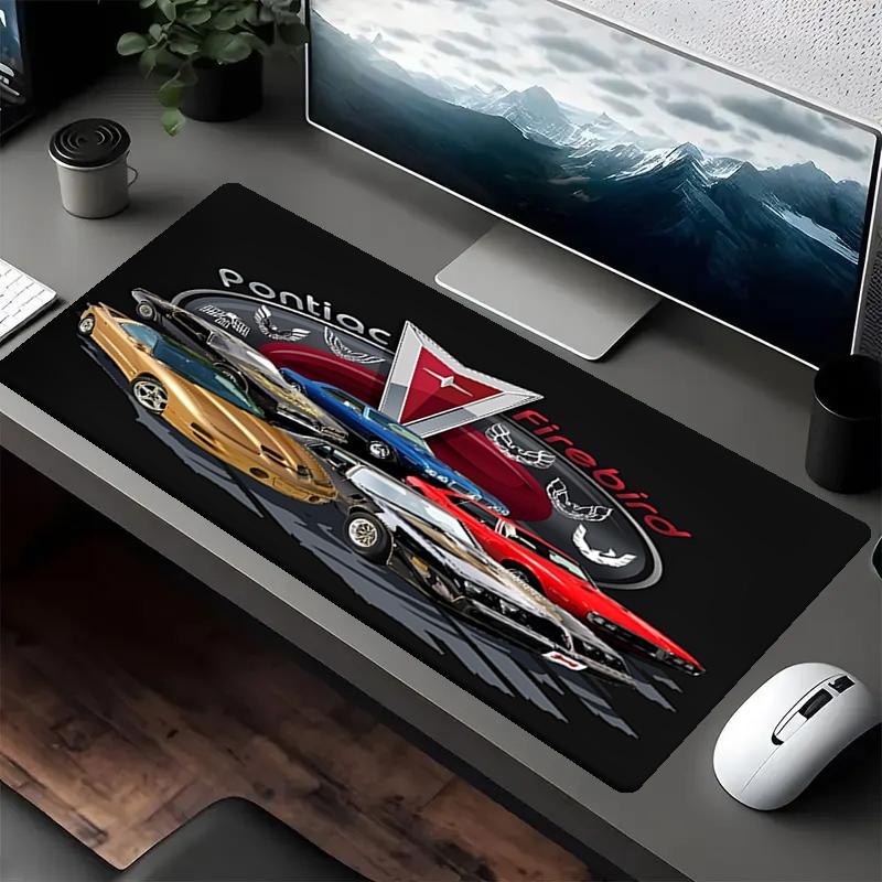 Pontiac Theme Mouse Pad, Non Slip Rubber Base, Multifunctional Office & Home Decor, Perfect for Workspace Personalization.
