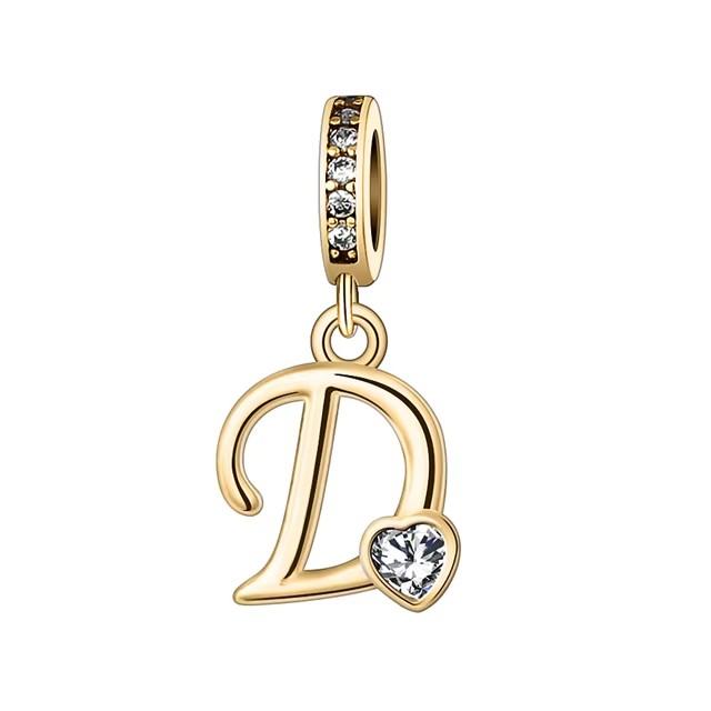 Новый медный с покрытием Rose Gold, Light Gold, двухцветный, с 26 английскими буквами, подвеска-шарм, совместим с браслетами, ожерельями, для самостоятельного изготовления украшений
