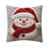 Рождественская наволочка на декоративную подушку Снеговик Лось Санта Наволочка Рождественская наволочка с потайной молнией для праздничного домашнего дивана дивана декора