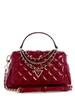 GIULLY II Top Handle Flap Shoulder Red Bag, Women's,
