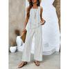 New spot European and American women's clothing hot-selling sleeveless double-layer vest pants set T-shirt