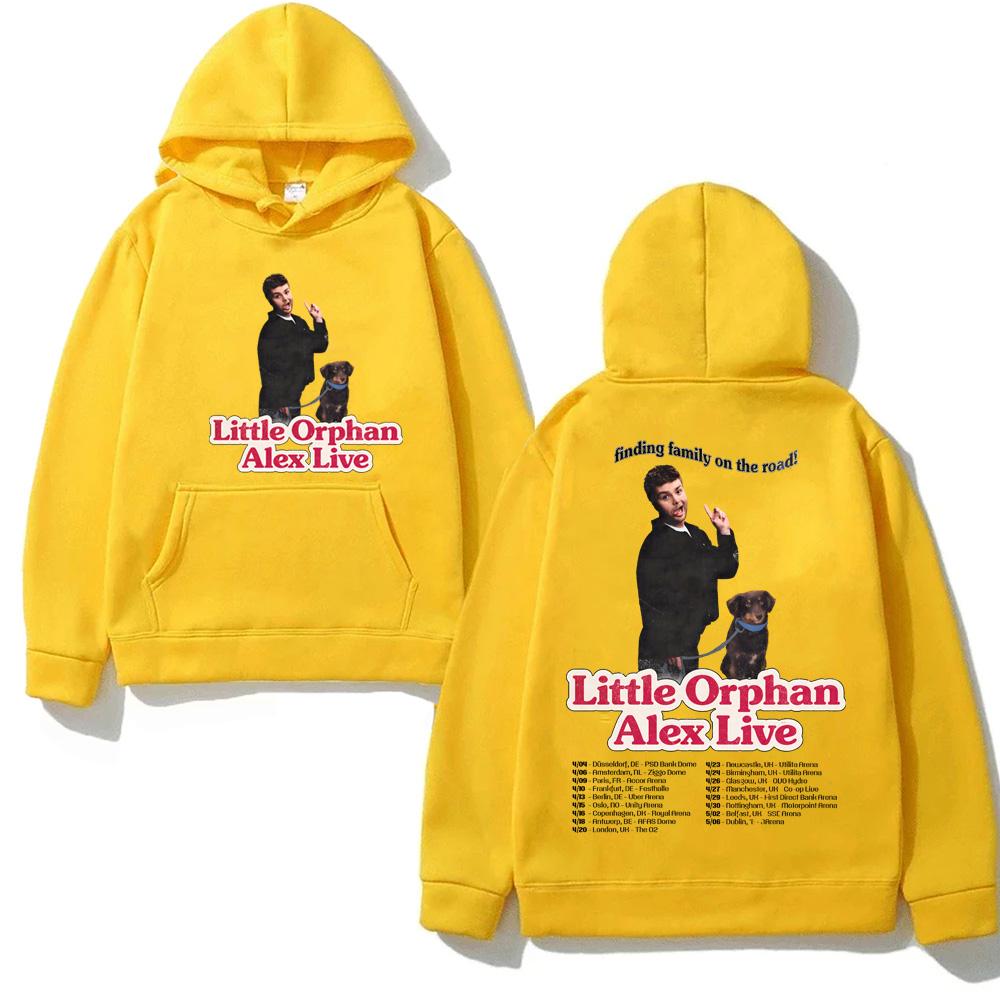 Alex Warren-2026 European Arena Tour Hoodie Casual High Quality Cartoon Print Sweatshirt with Hooded Fleece Comfortable Hoody