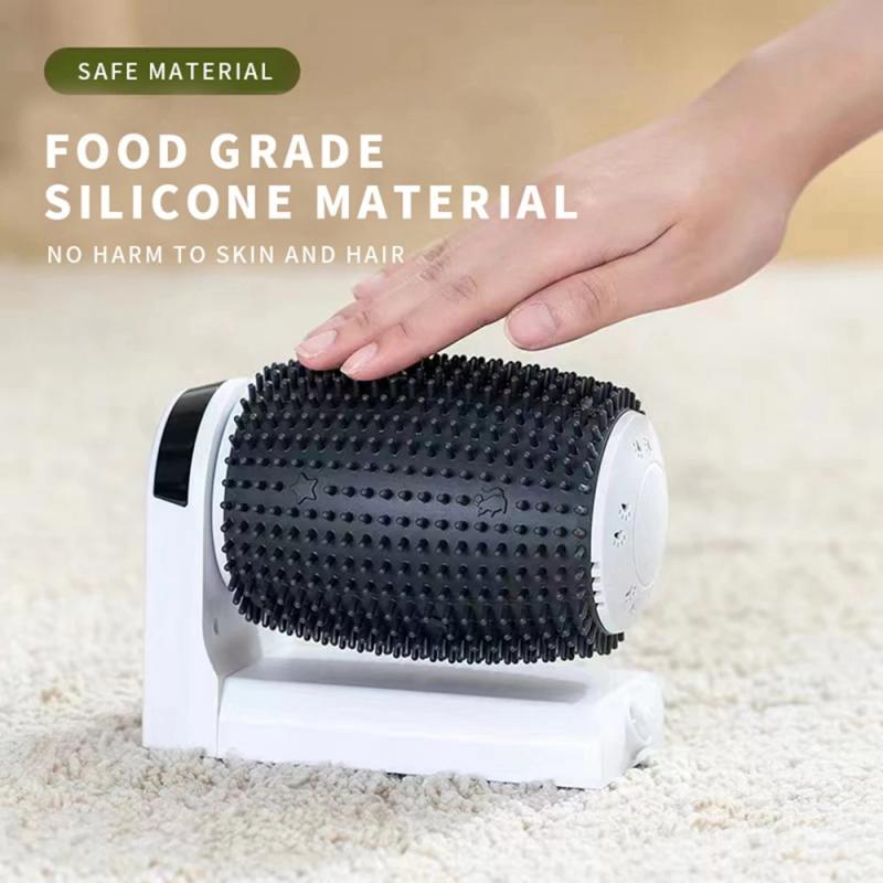 Умная щетка для шерсти кошек с кошачьей мятой, автоматическая вращающаяся машинка для самостоятельной стрижки кошек, настенный угловой прибор для ухода за кошками, электрический массажер для кошек