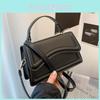 Маленькая квадратная сумка из ПУ с верхней клапанной крышкой для повседневного ношения в женском уличном стиле