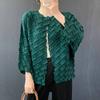 Plara Women Pleats Block Open Cardigan