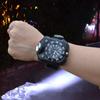 3in1 Super Bright LED Watch Flashlight Torch Lights Compass, Outdoor Sports Rechargeable Mens Wrist