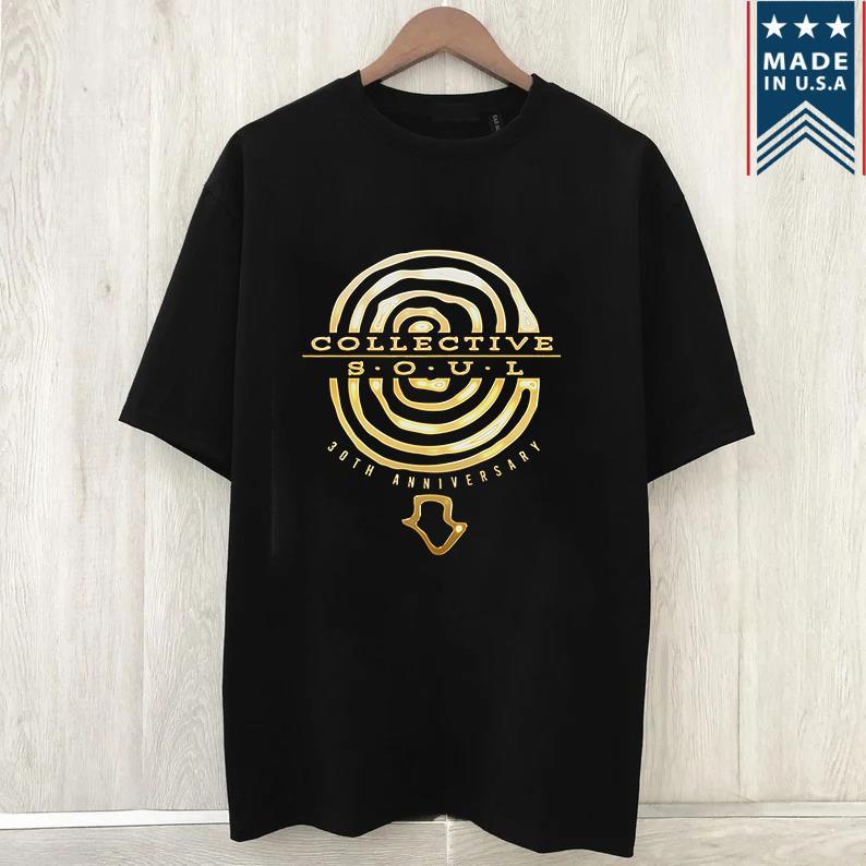 Collective Soul Band 30th Anniversary Short Sleeve T Shirt Full Size Unisex T-Shirt