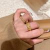 Open Ring Chinese Style Magpie on Plum Blossom Elegant Diamond Women Ring Luxury Fashion Jewelry