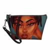 Custom Makeup Bags Afro African Girls Print Cute Cosmetic Bag Beauty Travel Organizer Make up Pouch Suitcase Women Toiletry Bag