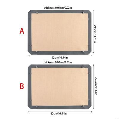 B46E Силиконовый коврик для выпечки с кнопкой, антипригарные вкладыши для духовки, многоразовый термостойкий коврик, непротекаемый противень для печенья, принадлежности для выпечки