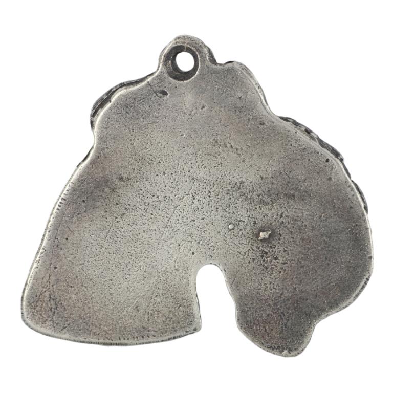 Lakeland Terrier - Silver-plated Key Ring with Dog, Handbag Decoration, Backpack Pendant by Art-Dog Brand