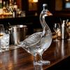 Unique Wine Bottle Gift 3D Animal Whiskey Decanter, 350ml Decorative Bottle, Glass Bird Liquor Design Artistic Decanter for Spirits Home Bar