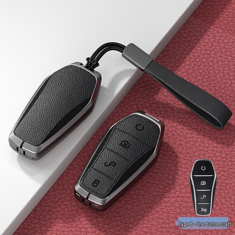 Чехол для ключа BYD Han: Подходит для BYD Qin Pro, Song Max, New Energy, Tang и Song Plus Автомобильные сумки с металлическим корпусом