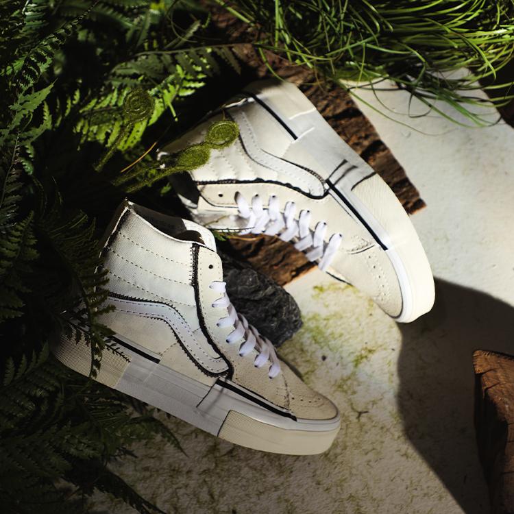 Vans Sk8-Hi Reconstruct - Marshmallow кроссовки унисекс белые VN0005UKQJM