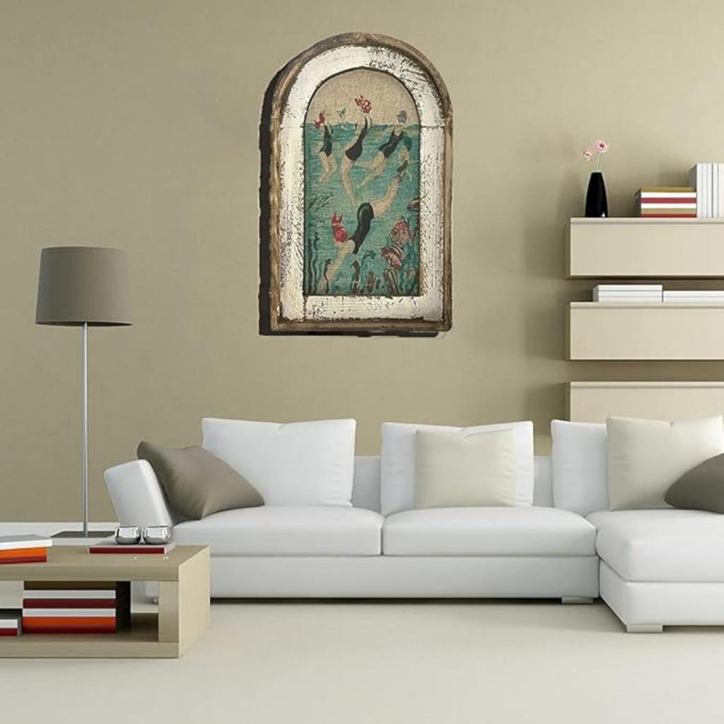 Rustic Wooden Vintage Wall Rabbit Decor | Farmhouse Bunny Art Decorations for Living Room, Home Office, and Nursery | Easter Bunny Posters, 2D