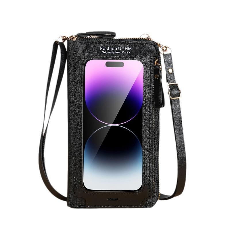 2024 Women's Anti-Theft Touchscreen Crossbody Bag - Versatile Transparent Mini Shoulder Phone Wallet