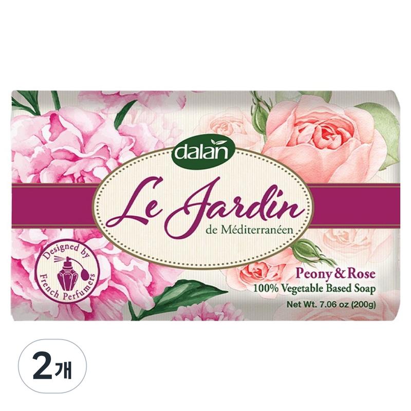 Мыло Dalan Le Jardin Пион Роза, 200 г, 2 шт.