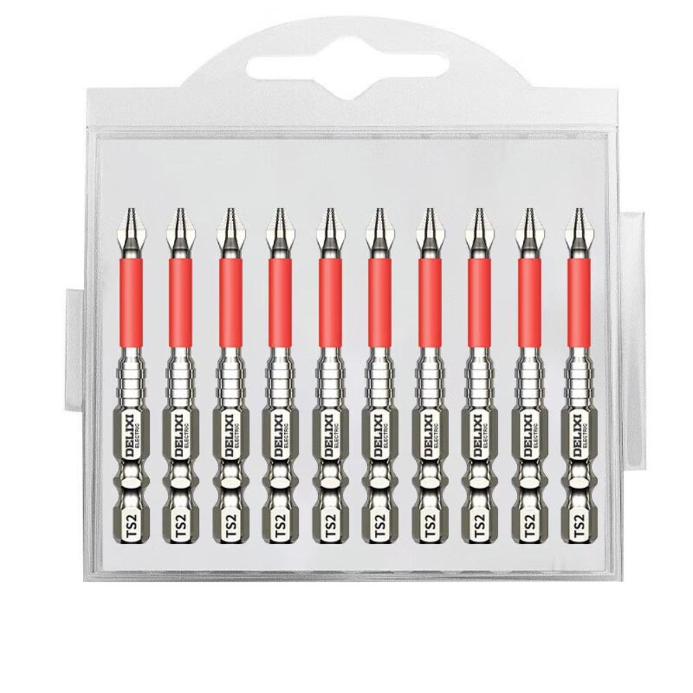 6/10/20pcs S2 Zinc Zinc Alloy Steel Cross Screwdriver  Head Non-slip Electric Screwdriver Bit  Electric Drill