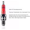 3pcs Ceramic Motorcycle Spark  Plug Triple Electrode High Temperature Resistance Corrosion