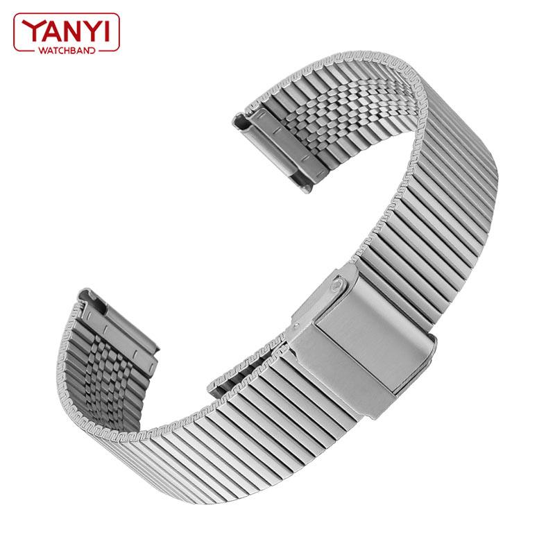 Высококачественный ремешок для часов из нержавеющей стали Milan Mesh для Samsung Galaxy Watch Active 2 Gear S3, ремешок для часов 18, 20, 22 мм, ремешок для часов