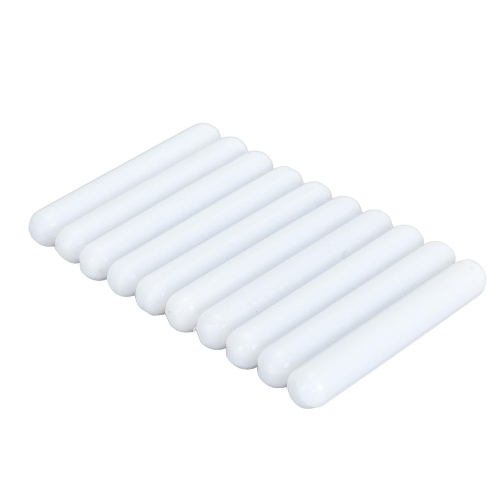 10pcs Magnetic Stir Bar Professional 60x9mm Coating PTFE Magnetic Stir Rod for Laboratory White