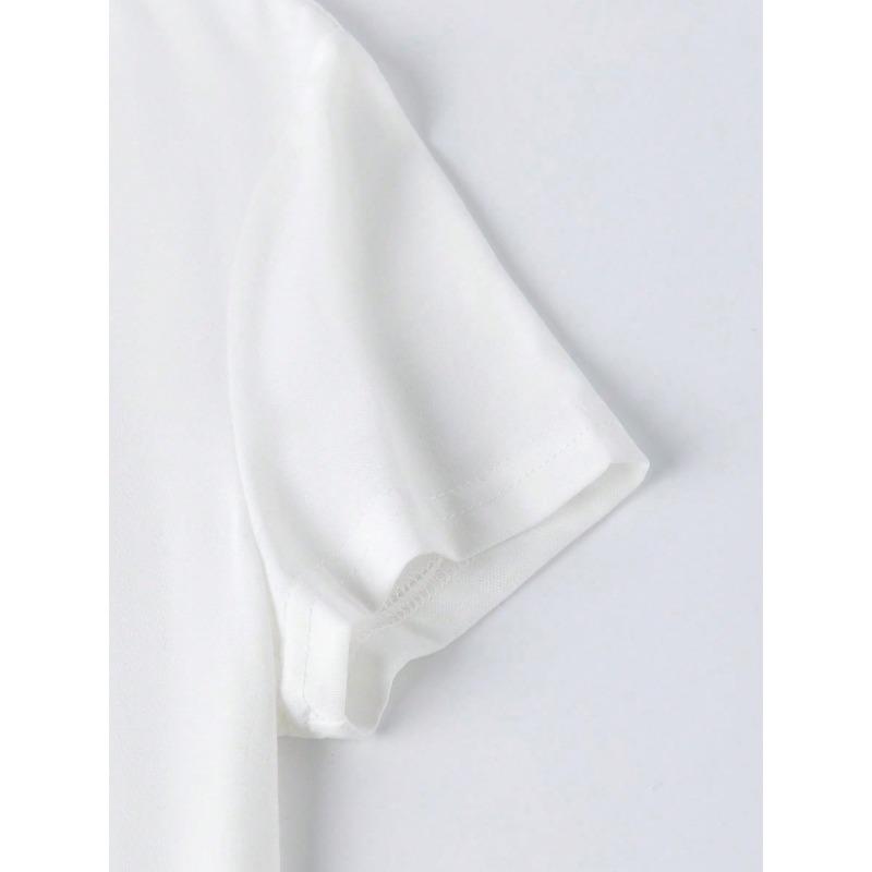 Женская повседневная футболка европейского размера с принтом "Королева Дня Рождения", короной и туфлями на каблуке | Круглый вырез, короткий рукав, стандартная длина - Топ для любого сезона