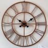 Часы Железные Ручной Работы Большие Медные Абстрактные Аналоговые Настенные Часы (60X60 См, Коричневый, Медь)