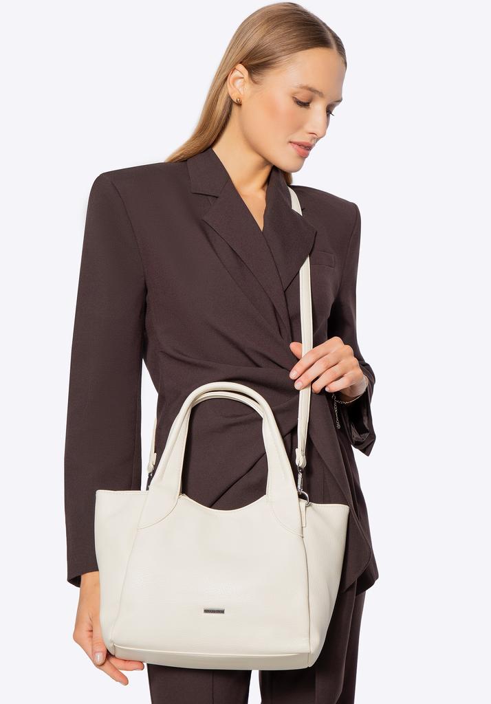 Wittchen Women's Eco-Leather Small Case, Cream, Cream, Eco-Leather