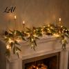 Indoor Outdoor Holiday Decor Christmas Artificial Touch Norfolk Real Pine Garland Faux Greenery Winter Table Centerpiece Cypress Garland for