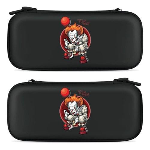 Pennywise Switch Case, Storage Bag, Game Console Storage Bag, Carrying Case, Protective Case for Switch, Large Capacity Game Card Storage, Holds 15 Ga