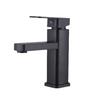 Bathroom Faucets Hot And Cold Mixer Tap  Deck Mounted Bathroom Basin Faucets Black Square Washbasin Sink Bathtub Faucet