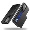 AMORUS For Samsung Galaxy S21 Ultra 5G Case with Sliding Card Holder PC TPU Phone Back Cover
