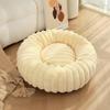 New Pet Nest High Gram Straight Strip Rabbit Plush Pet Mat Long Hair Round Cat Nest Winter Warm Dog Bed Dog Kennel