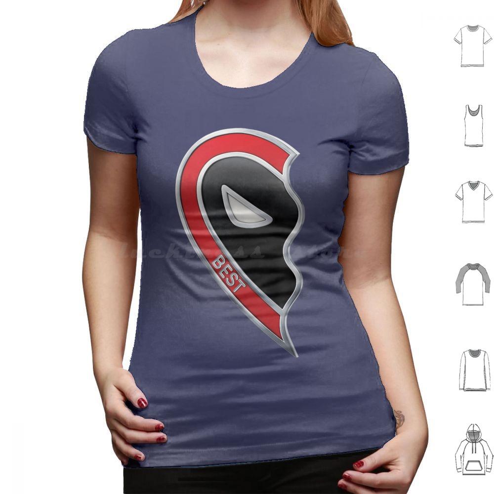 Best Friends Heart Left T Shirt 6xl Cotton Cool Tee Mcu Red Xmen Studios Fox Wade Logan Hugh Jackman Ryan Reynolds