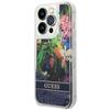 Guess Guhcp14Llflsb Iphone 14 Pro 6,1 Niebieski/Blue Hardcase Flower Liquid Glitter