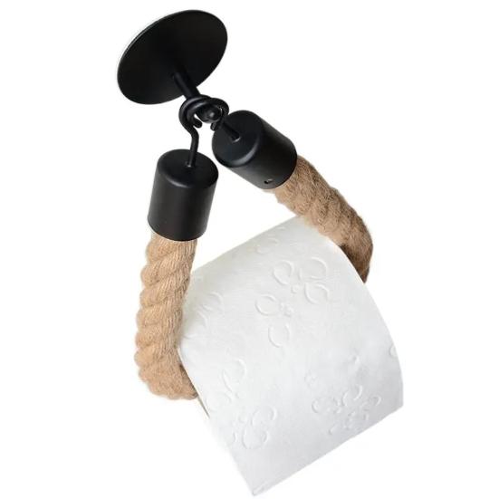 Держатель для туалетной бумаги в стиле ретро, самоклеящийся, установка без сверления, многофункциональная вешалка для полотенец, подставка для рулонов бумаги, украшение для ванной комнаты