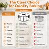Stainless Steel Cake Baking Flan Mold Pot with Lid Pudding Cake Mold Durable Flan Pan Mold  Kitchen