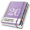 2027 Planner with Labels, Multi-purpose 12-month Plan, Suitable for School, Home, and Office