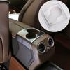 Car Rear Seat Water Cup Holder Cover Trim Sticker For Mercedes Benz E Class W213 2016 2017 2018 Auto