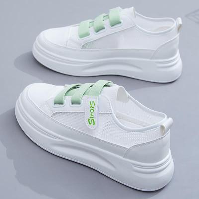 Модные маленькие белые туфли женские туфли сетчатые дышащие летние 2024 тонкие новые универсальные туфли для отдыха весна и осень 2 спортивные сетчатые туфли