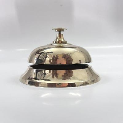 Звонок для ресепшена из латуни, элегантный гостиничный звонок, настольный звонок, домашний декор 8,89 см