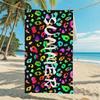New, Double-sided Velvet Beach Towel Quick-drying Sports Towel Printed Bath Towel