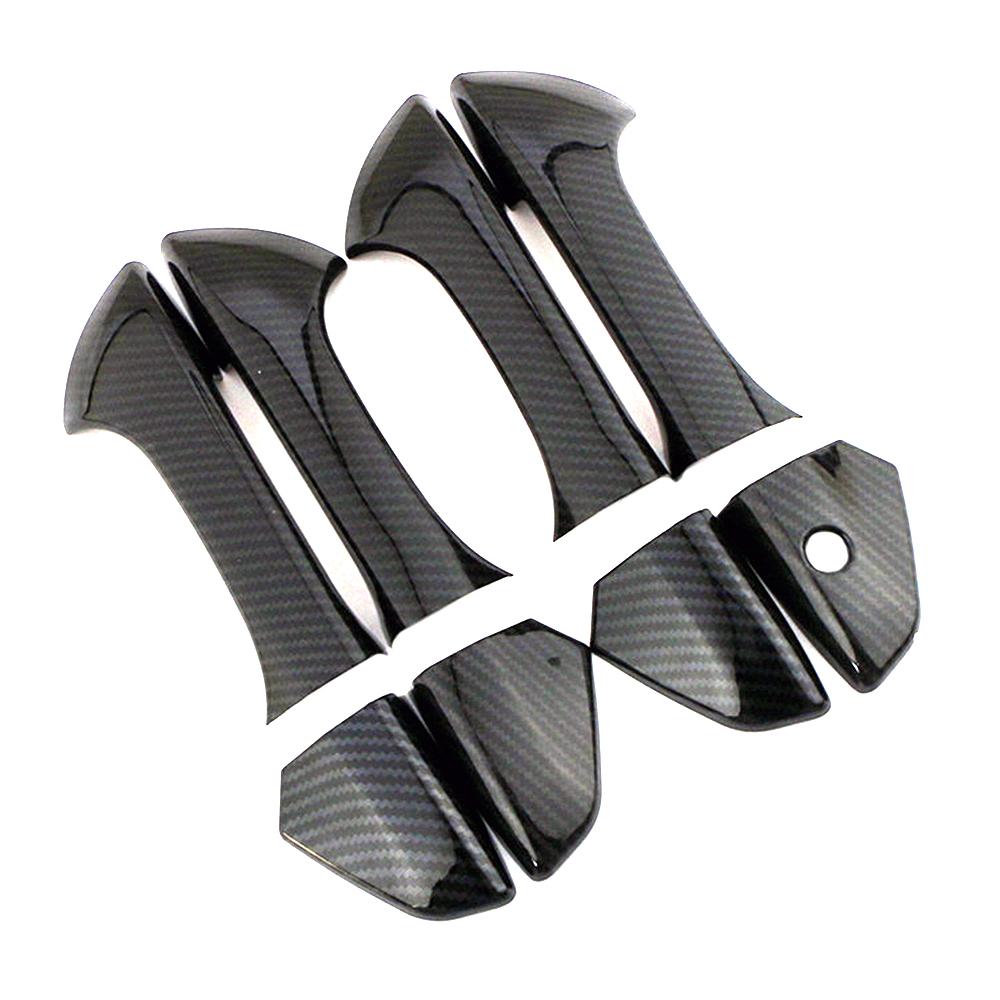 For Honda Accord 8 Gen 2008 2009 2010 2011 2012 2013 Carbon Fiber Printed Exterior Door Handle Cover Trim Moulding Frame