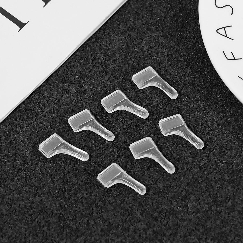 10 пар Держатель для очков с захватом, Аксессуары для очков, Нескользящие заушники, Прозрачный силикон