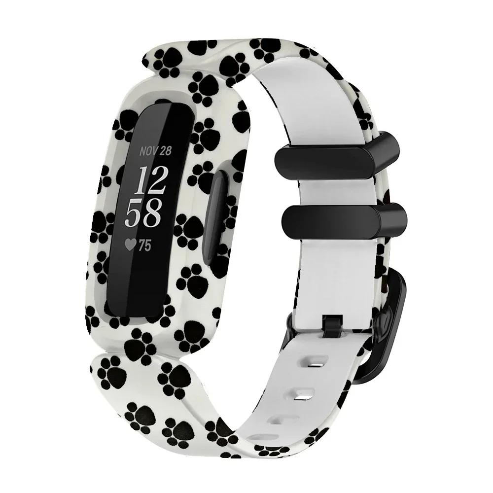 Новый силиконовый браслет на запястье для Fitbit Ace 3/inspire 2, ремешок для смарт-часов, замена браслета, детский браслет, ремешки для часов