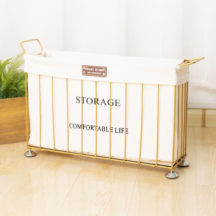 Nordic Style Iron Storage Basket with Wheels for Books, Snacks, Magazines, Yoga Mats & Sports Equipment