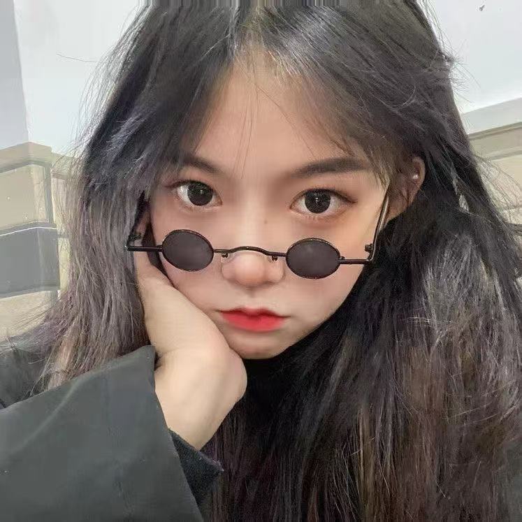 Супер маленькие круглые ретро солнцезащитные очки мини-круглая оправа фото маленькие очки мужские и женские солнцезащитные очки Punk Tide