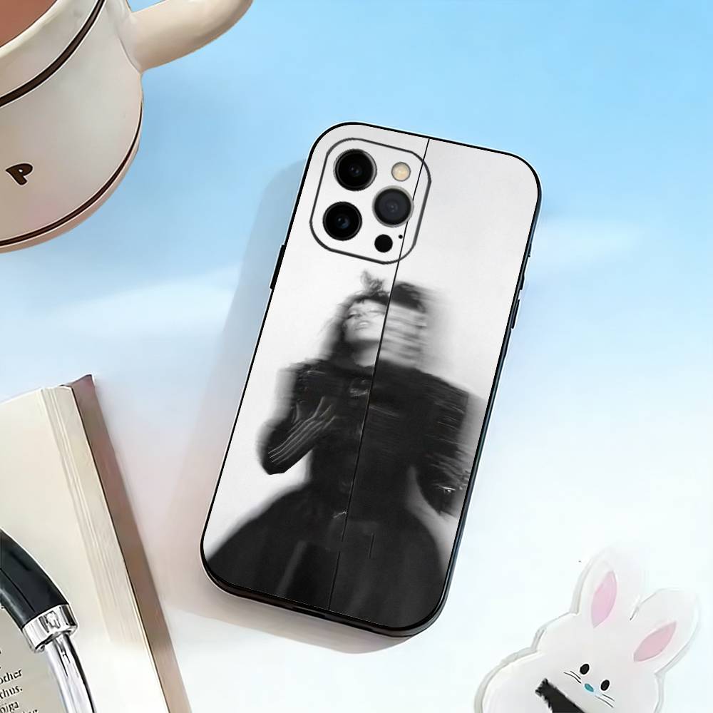 D-Талантливая певица Леди Гага Чехол для телефона для iPhone 17,16,15,14,13,12,11 Plus,Pro Max,XS,Мягкий силиконовый Черный чехол